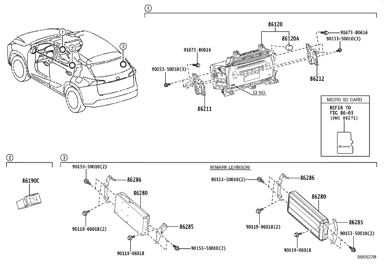 2010 Lexus RX 350 Audio Auxiliary Jack. CONDENSER, RECEIVER, AMPLIFIER - 861900E100 | Prestige